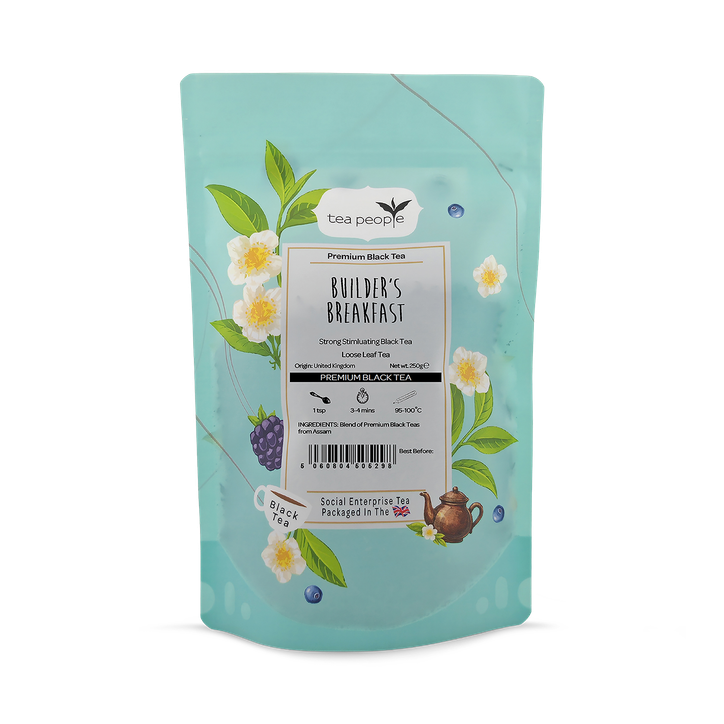 Tea People Builder's Breakfast - Loose Leaf Black Tea - 250g Refill Pack