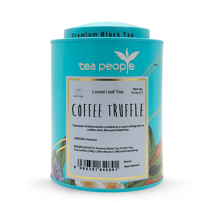 Tea People Coffee Truffle - Loose Leaf Black Tea - 100g Tin Caddy