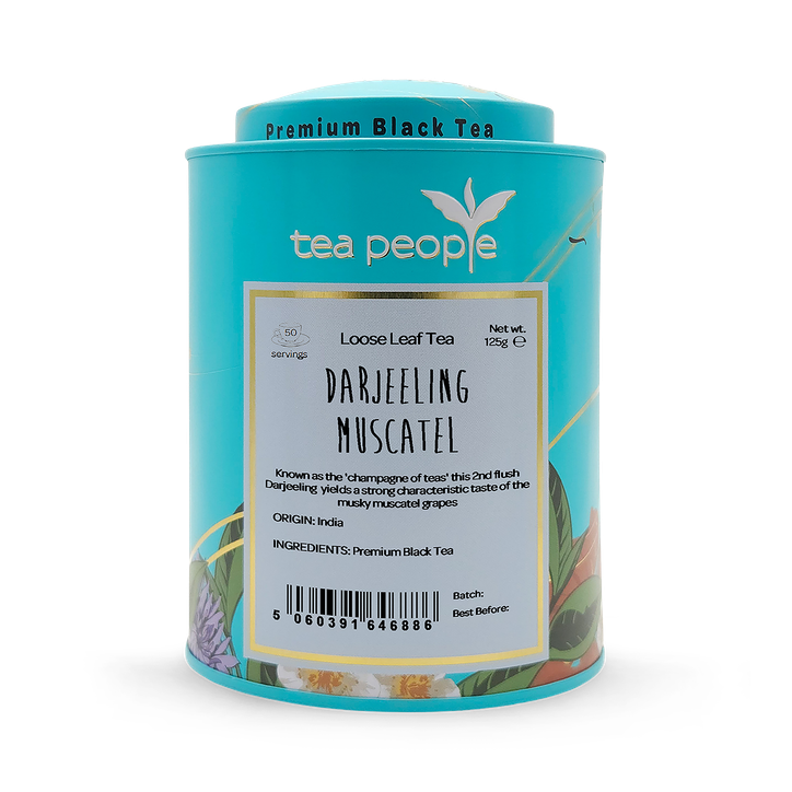 Tea People Darjeeling Muscatel - Loose Leaf Black Tea - 125g Tin Caddy