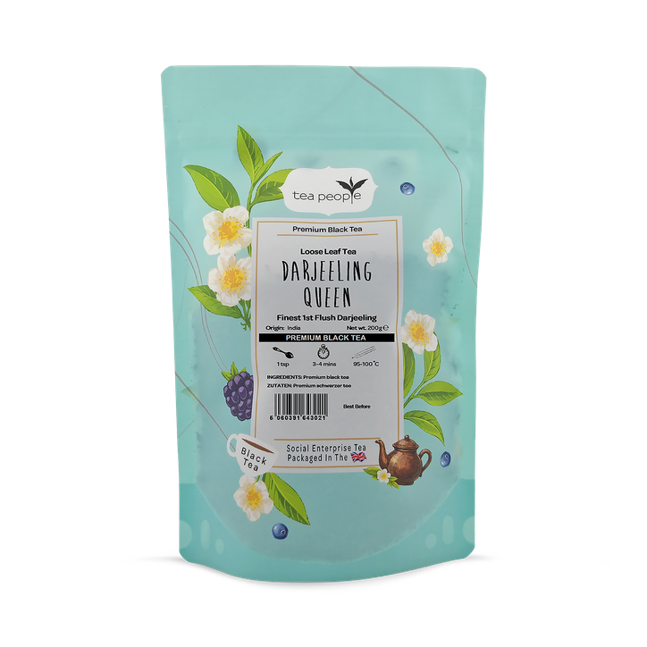 Tea People Darjeeling Queen - Loose Leaf Black Tea - 200g Refill Pack