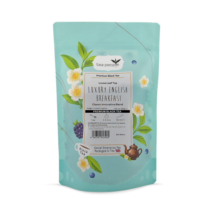 Tea People Luxury English Breakfast - Loose Leaf Black Tea - 250g Refill Pack