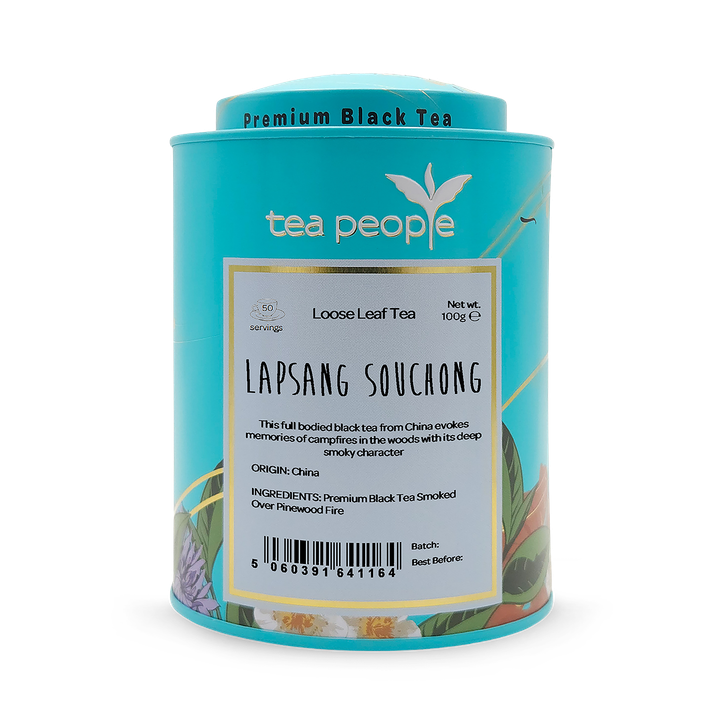 Tea People Lapsang Souchong - Loose Leaf Black Tea - 100g Tin Caddy