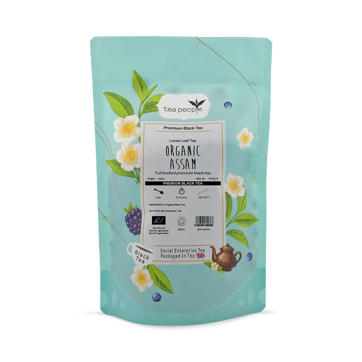 Tea People Organic Assam - Loose Leaf Black Tea - 200g Refill Pack