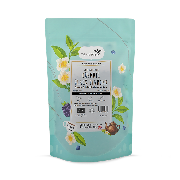 Tea People Organic Black Diamond - Loose Leaf Black Tea - 250g Refill Pack
