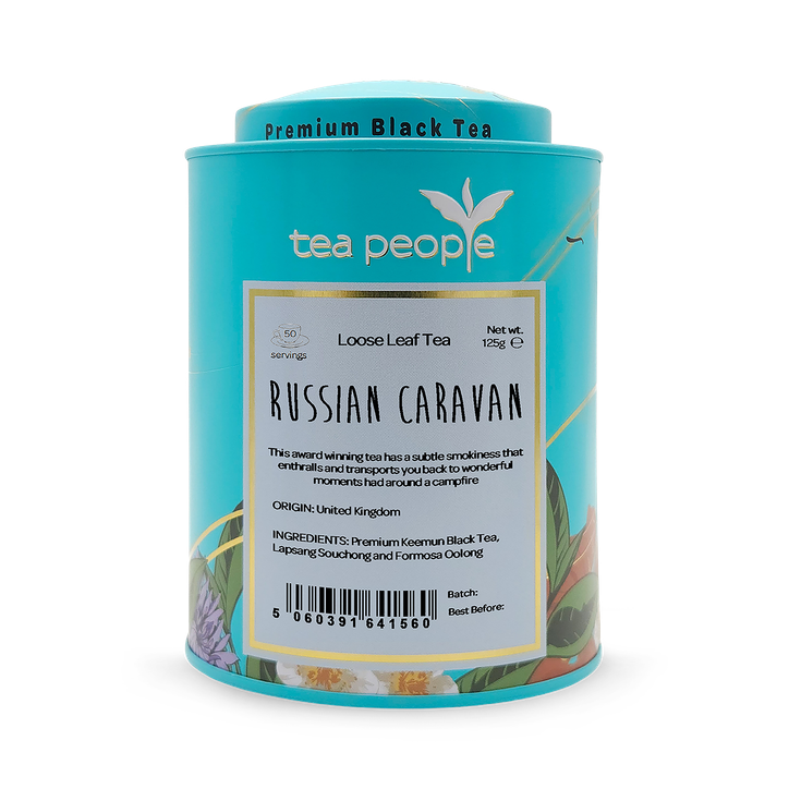 Tea People Russian Caravan - Loose Leaf Black Tea - 125g Tin Caddy
