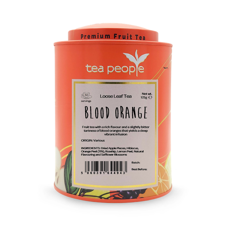 Tea People Blood Orange - Loose Leaf Fruit Tea - 125g Tin Caddy