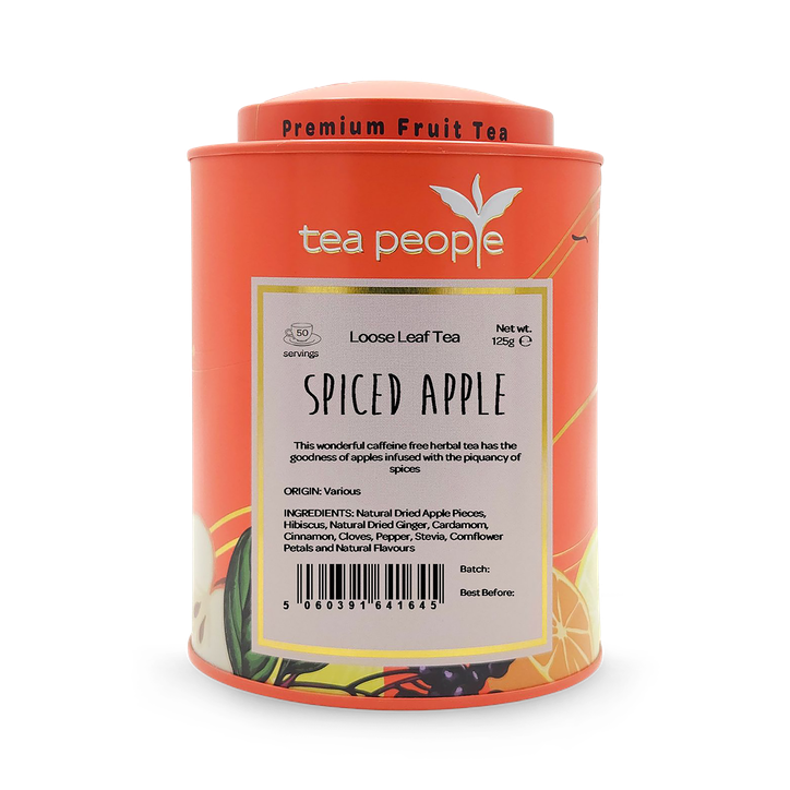 Tea People Spiced Apple - Loose Leaf Fruit Tea - 125g Tin Caddy