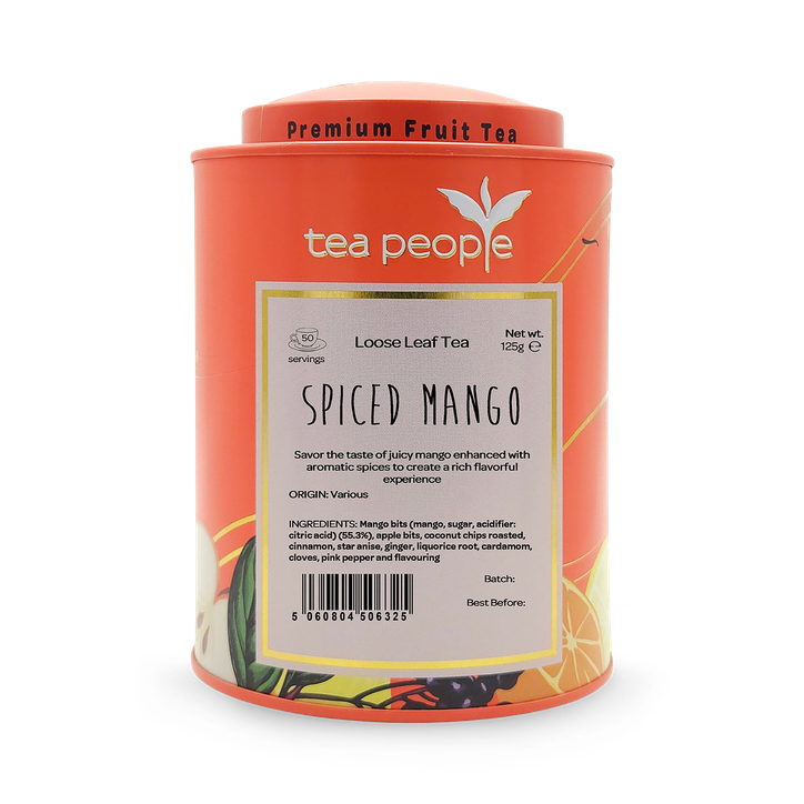 Tea People Spiced Mango - Loose Leaf Fruit Tea - 125g Tin caddy