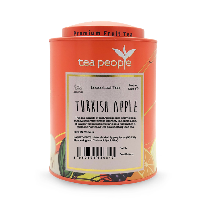 Tea People Turkish Apple - Loose Leaf Fruit Tea - 125g Tin Caddy