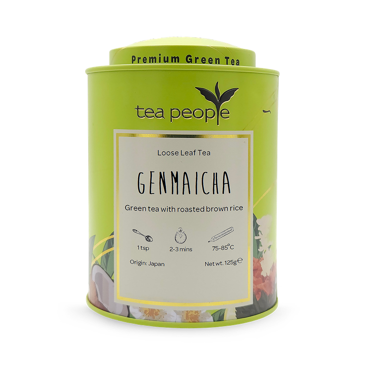 Tea People Genmaicha - Loose Leaf Green Tea - 125g Tin Caddy