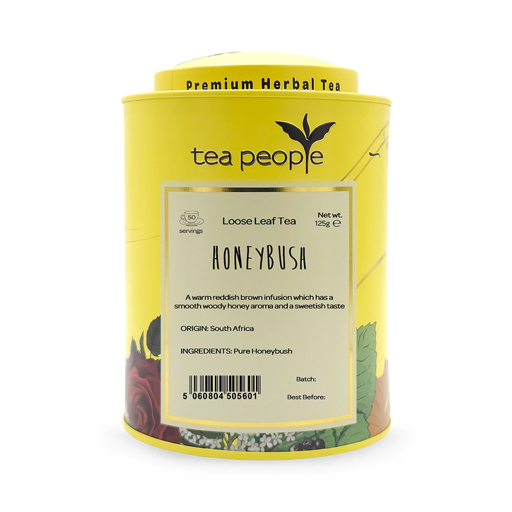 Tea People Honeybush Tea - Loose Leaf Herbal Tea - 125g Tin Caddy