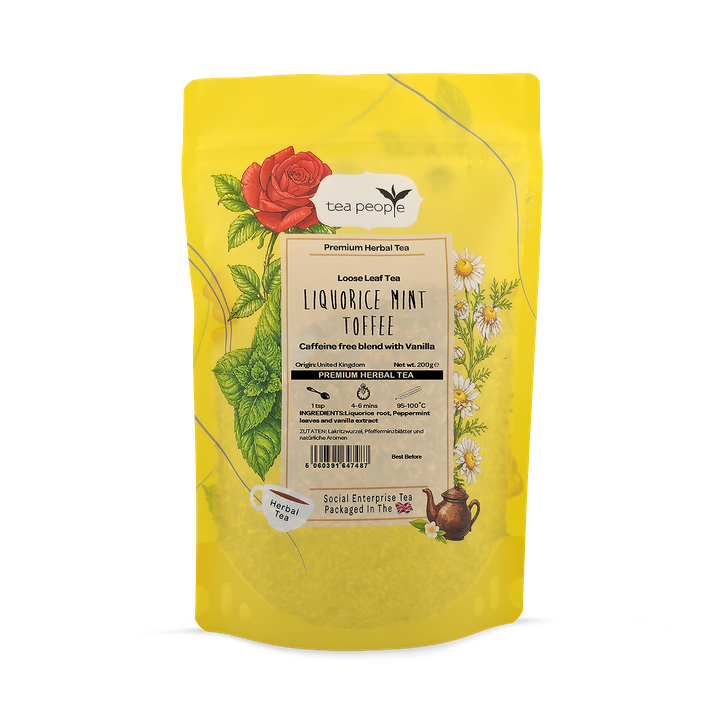 Tea People Liquorice Mint Toffee - Loose Leaf Herbal Tea - 200g Refill Pack