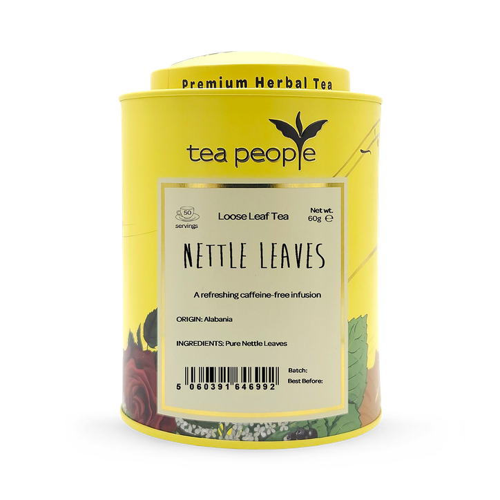 Tea People Nettle Leaves - Loose Leaf Herbal Tea - 60g Tin Caddy