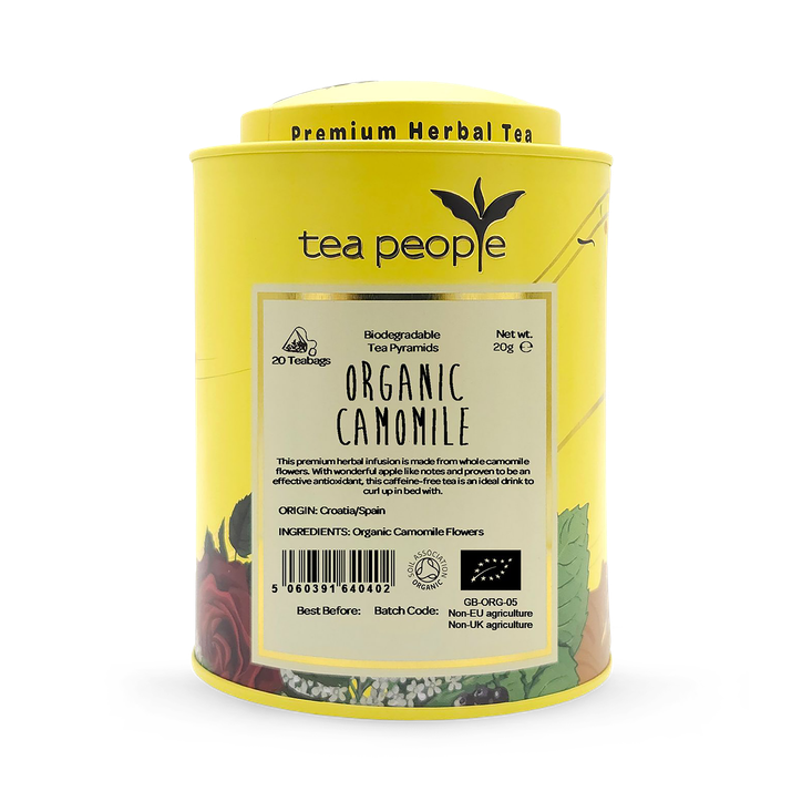 Tea People Organic Camomile - Loose Leaf Herbal Tea - 50g Tin Caddy