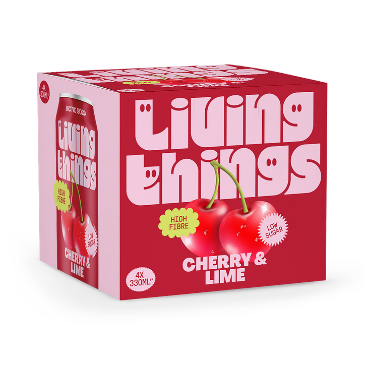 Living Things Cherry & Lime 4x330ml