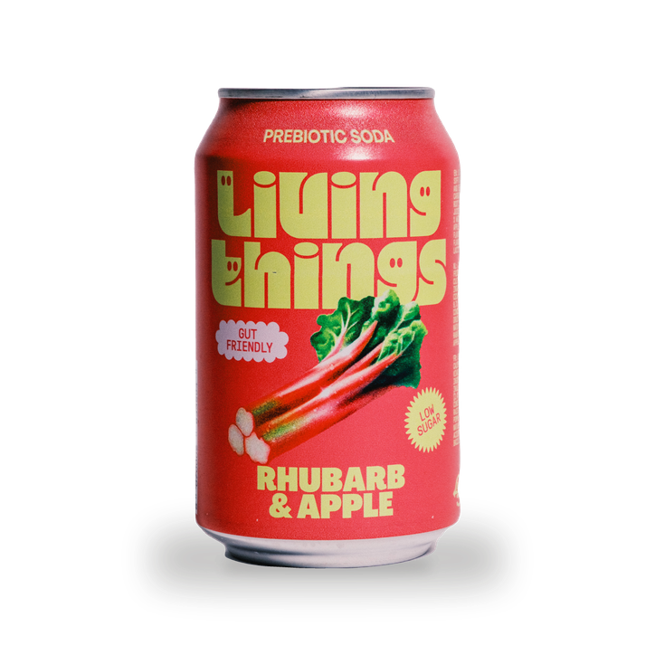 Living Things Rhubarb & Apple 4x330ml