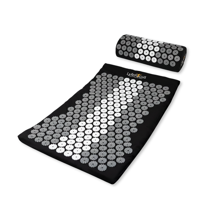 LyfeFocus Acupressure Mat & Pillow Grey