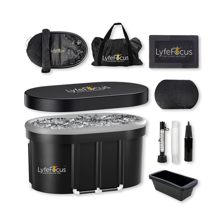 LyfeFocus Ice Bath 100cm Black Top