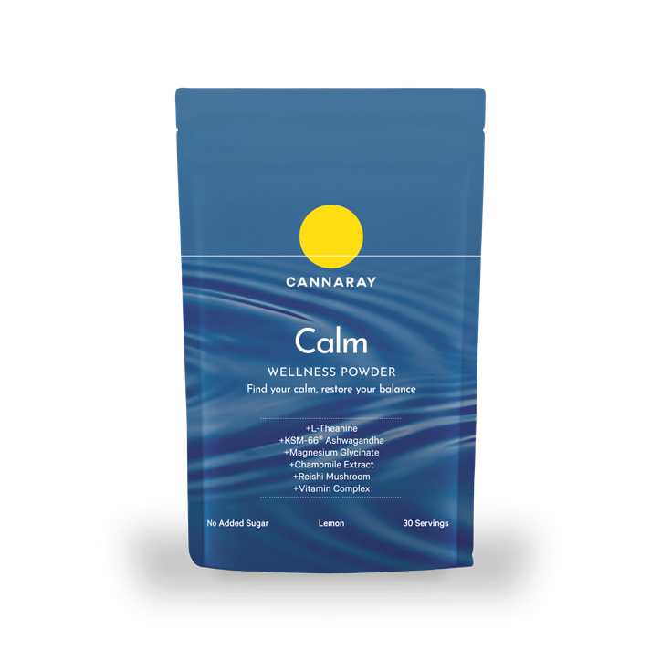 Cannaray Calm Wellness Powder Lemon 150g (30 Servings)