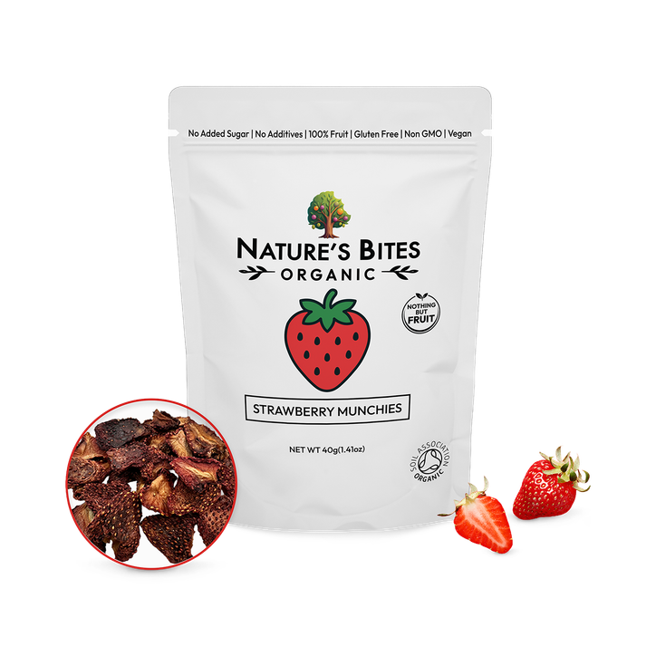 Nature's Bites Organic Strawberry Munchies 40g