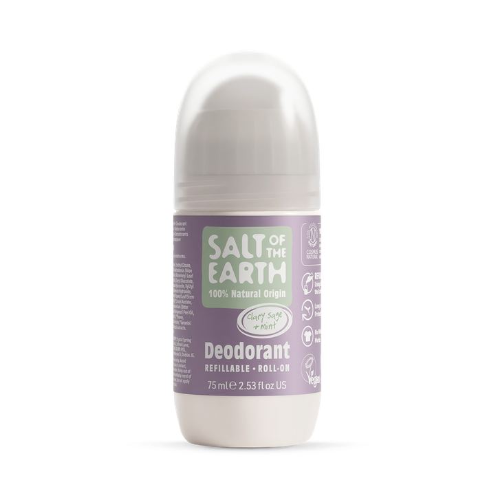 Clary Sage & Mint Natural Refillable Roll-On Deodorant