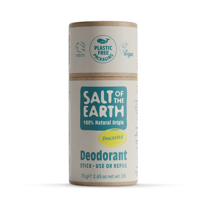 Unscented Natural Deodorant Stick - Use or Refill