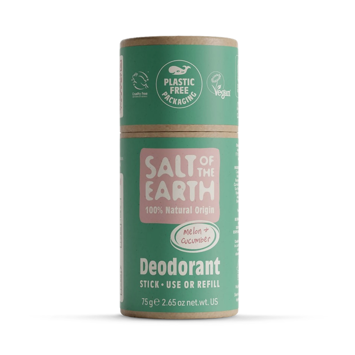 Melon & Cucumber Natural Deodorant Stick - Use or Refill
