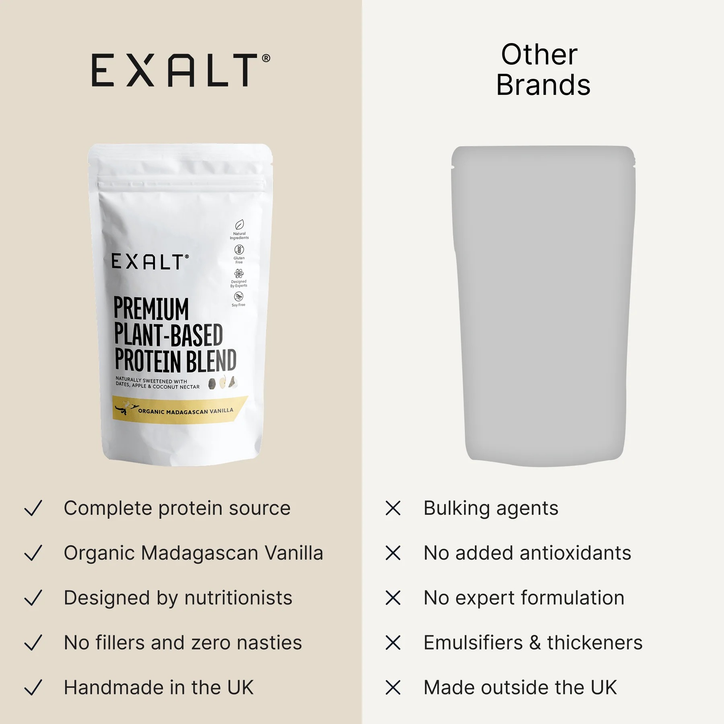 EXALT MADAGASCAN VANILLA VEGAN PROTEIN POWDER 1kg image 3