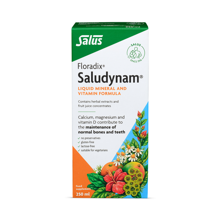 Saludynam Multi Mineral Liquid Formula.