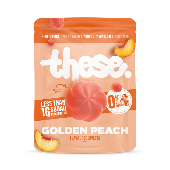 THESE Sweets - Ultra low sugar gummies -Golden Peach 45g