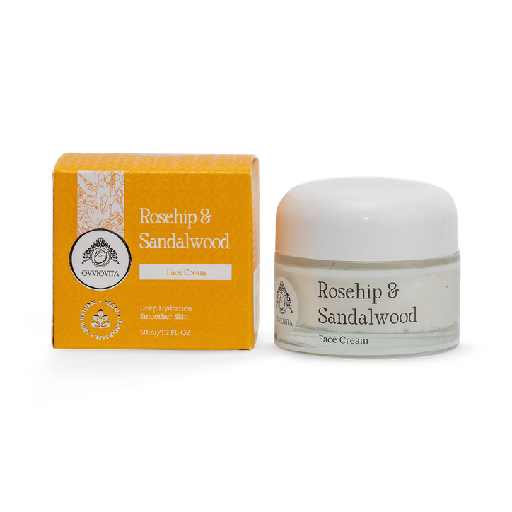 Ovviovita Rosehip & Sandalwood Face & Body Cream for Dry Skin 50ml