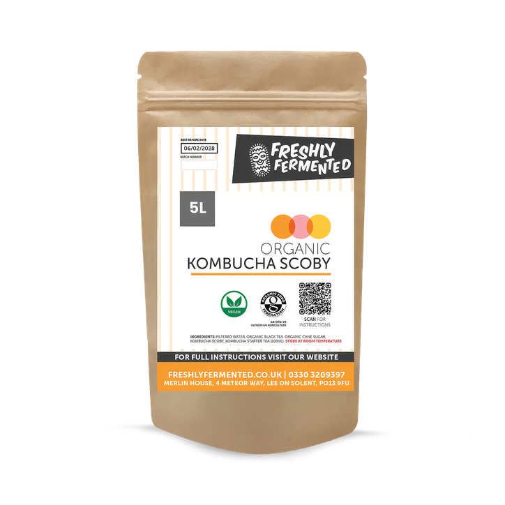 Freshly Fermented - Organic Kombucha SCOBY Starter - 5 Litre