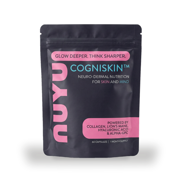 NUYU CogniSkin Collagen & Lions Mane 60 Capsules