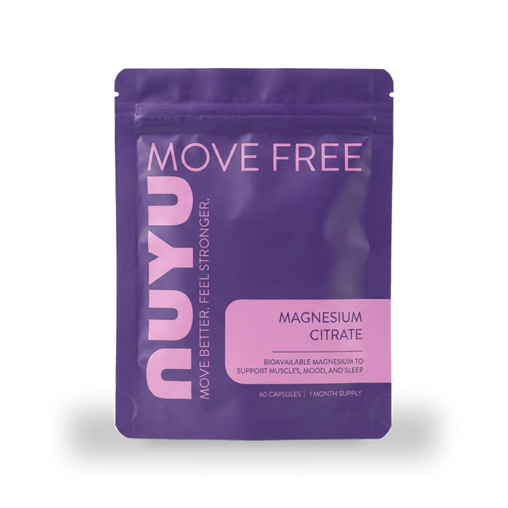 NUYU Move Free Magnesium Citrate Capsules 60 Capsules