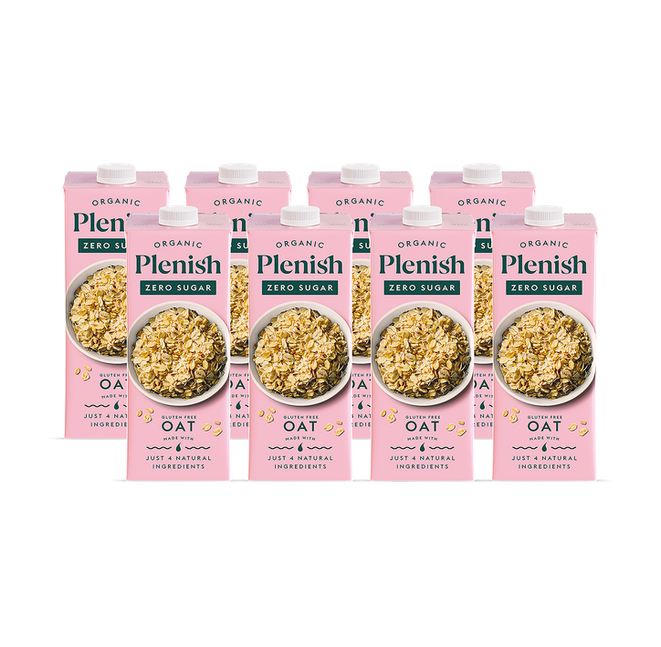 Plenish Organic Zero Sugar Gluten Free Oat Milk 8x 1L