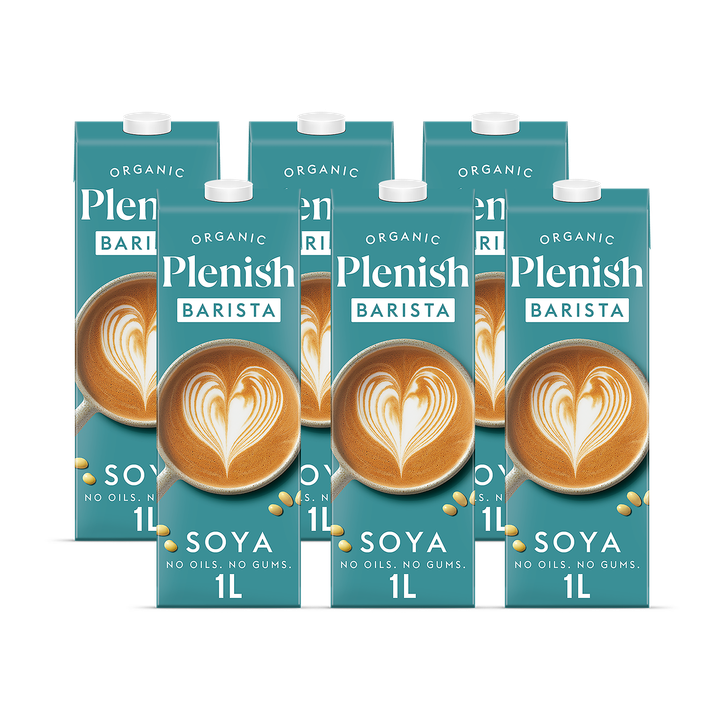 Plenish Organic Barista Soya Milk 6x 1L