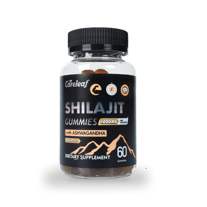 careleaf Sugar-Free Shilajit Gummies Berry Flavor 60 Gummies