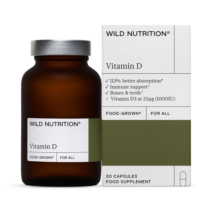 Wild Nutrition Food-Grown Vitamin D 30 Capsules