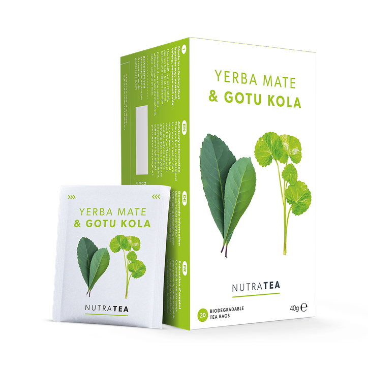 Yerba Mate & Gotu Kola Herbal Tea - 20 Tea Bags
