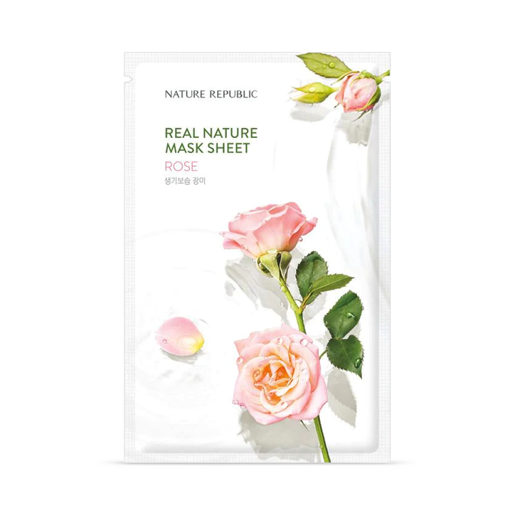 Nature Republic Real Nature Sheet Mask  - Rose - 1 pc