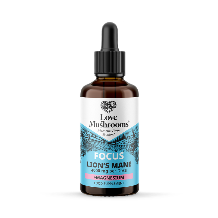 Organic Lions Mane with Magnesium Drops