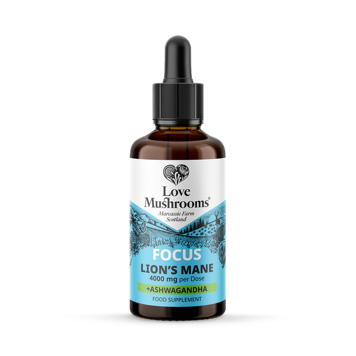 Organic Lions Mane with Ashwagandha Drops
