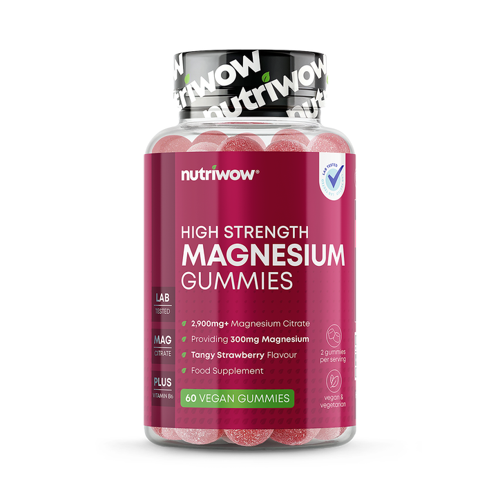 High Strength Magnesium Gummies – 300mg from 2900mg Mag Citrate, 60 Gummies