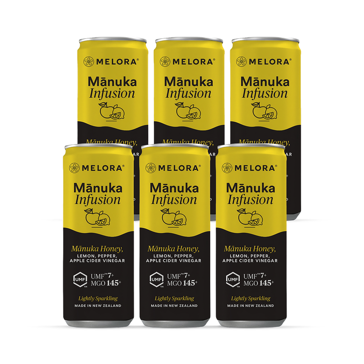 Melora Manuka Honey Infusion with Lemon, Black Pepper & Apple Cider Vinegar 6x250ml