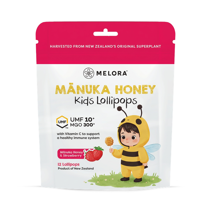 Melora Kids Manuka Honey Lollipops with Vitamin C 12 Lozenge