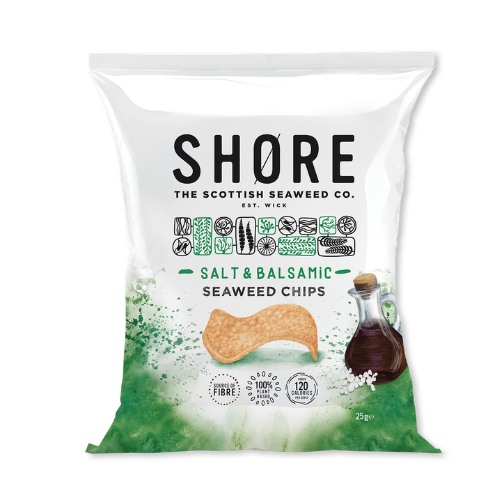 Shore Seaweed Chips Salt & Balsamic 25g