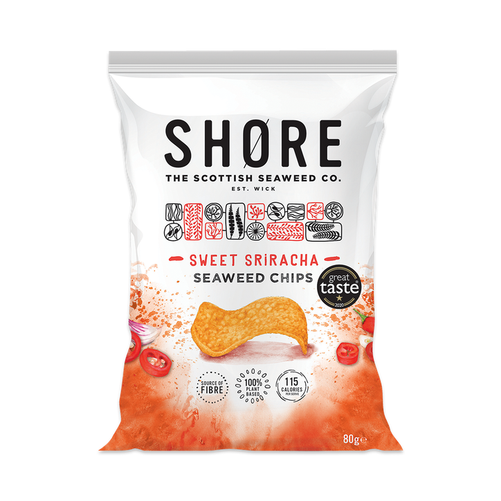 Shore Seaweed Chips Sweet Sriracha 80g
