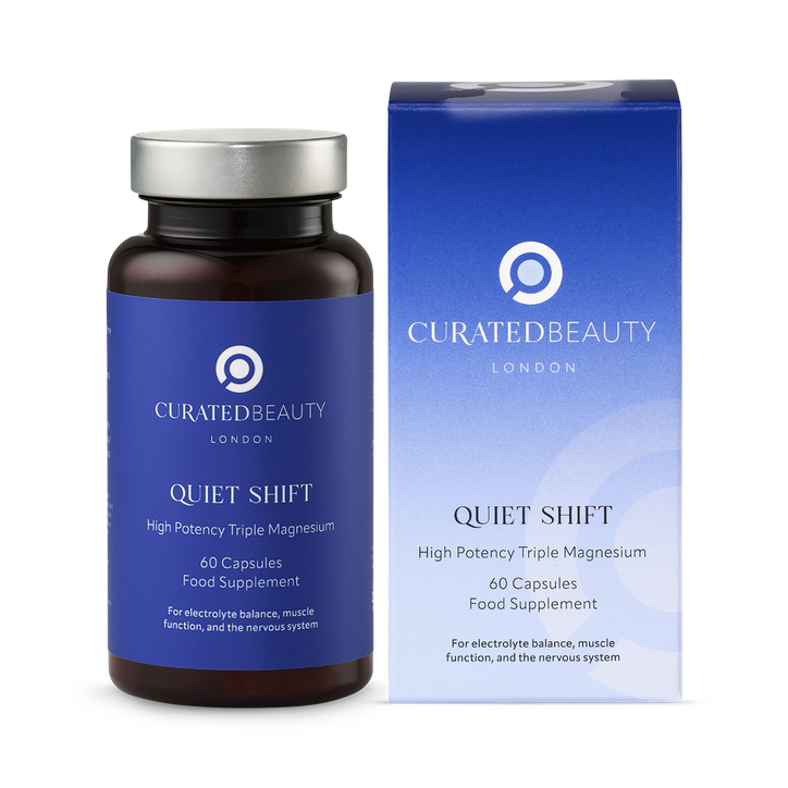Curated Beauty London QUIET SHIFT High Potency Triple Magnesium, 60 capsules, 2 months supply