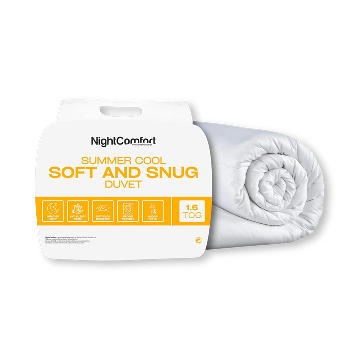 NightComfort Soft and Snug  - Summer 1.5 Tog Duvet