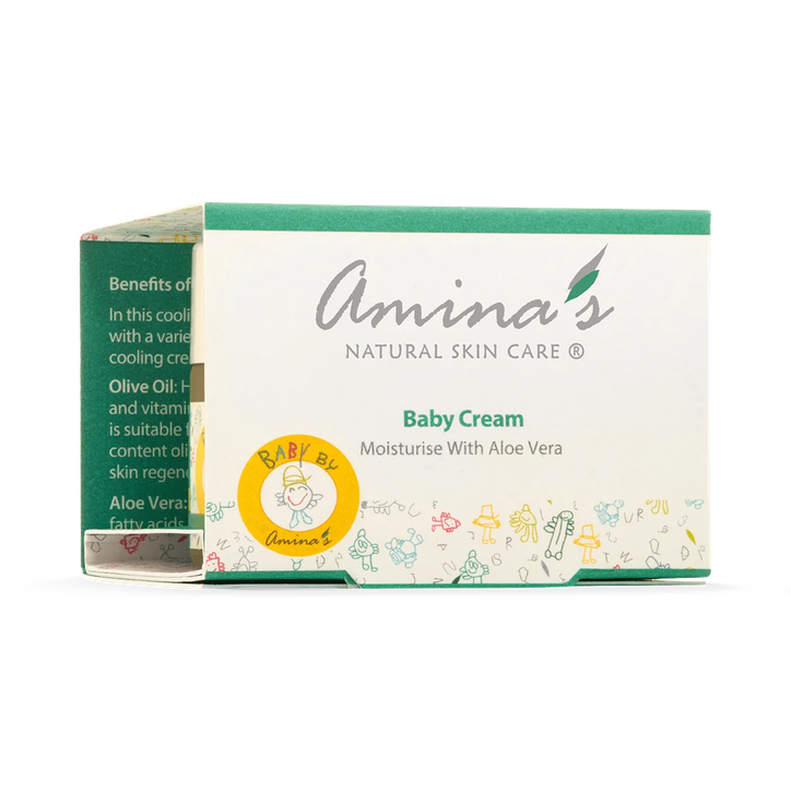 Amina's Natural Skincare Natural Aloe Vera Baby Cream for Face & Body 50ml